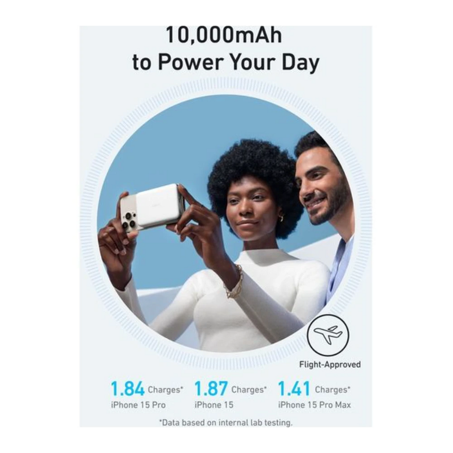 Anker MagGo Slim Wireless Power Bank 10,000mAh | White - A1664H21 Redmond Electric Gorey