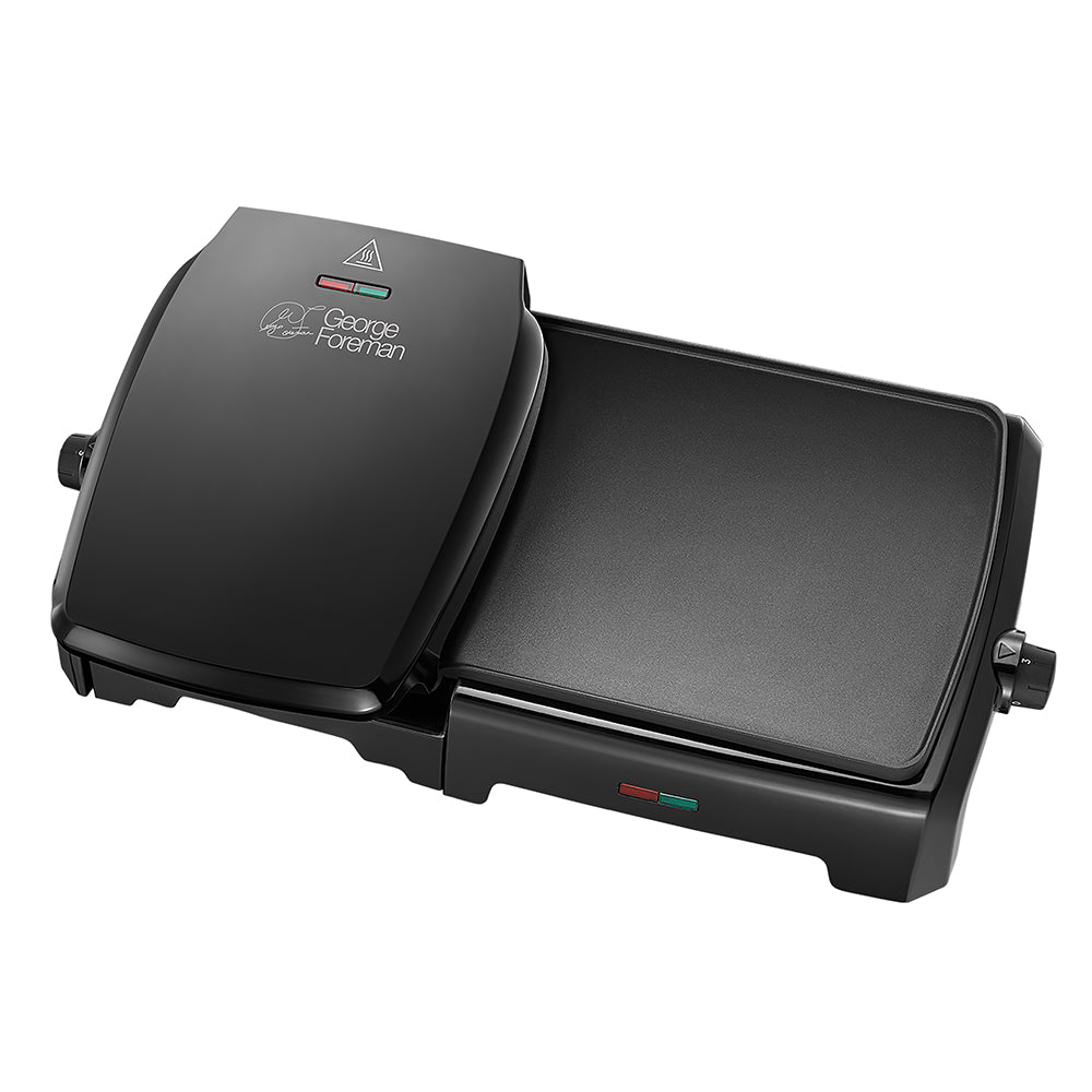 George Foreman 10-Portion Grill and Griddle, Black 23450 Electric Grill