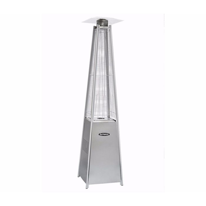 Signature Flame Tower Pyramid Gas Patio Heater - Stainless Steel
