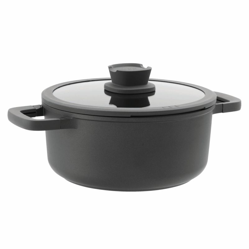 BergHOFF Leo Stone 24cm 4.4L Non-Stick Casserole with Lid 3950302