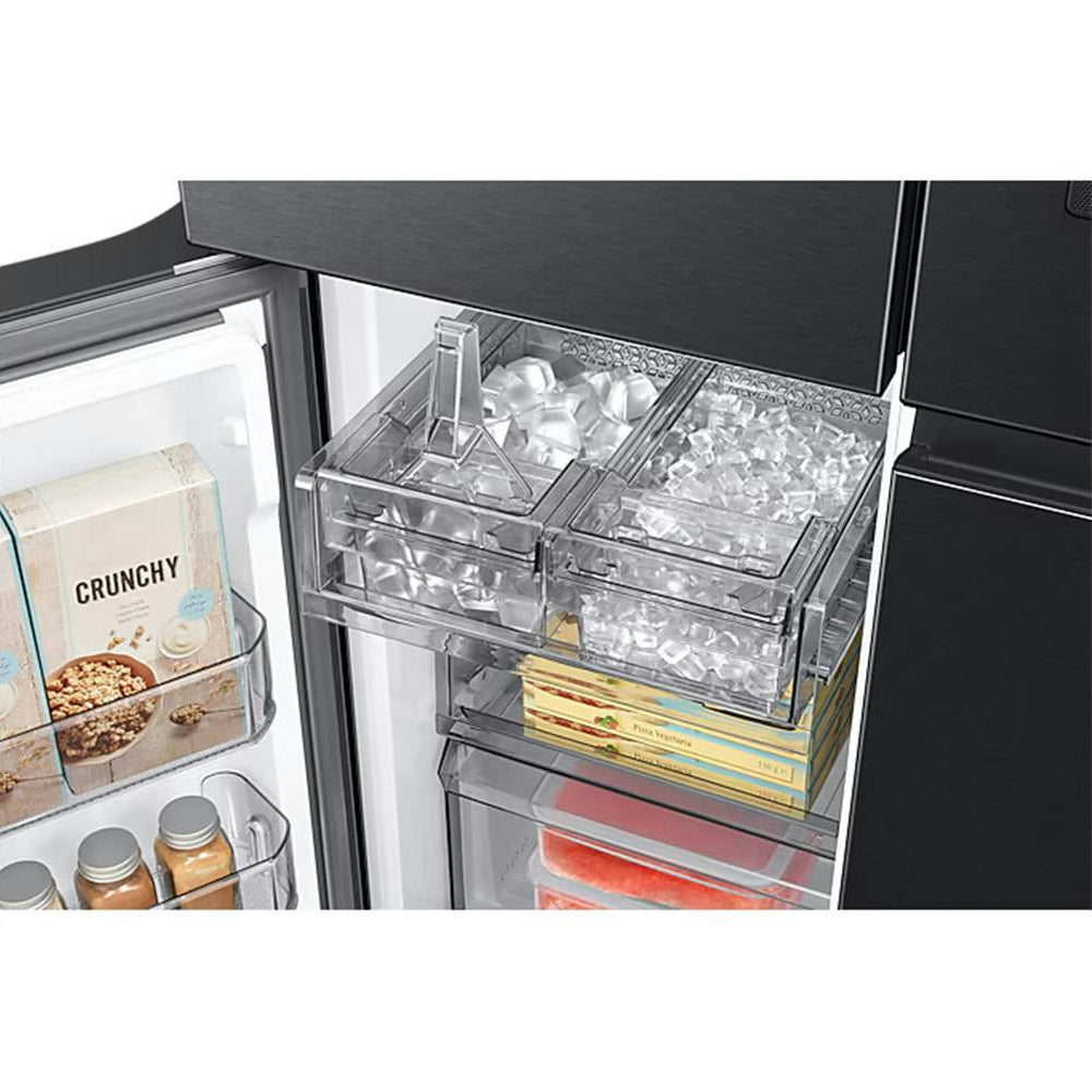 Samsung Family Hub French Style Smart Fridge Freezer with AI Vision Inside | Black Stainless Steel - RF65DG9H0EB1/EU Redmond Electric Gorey