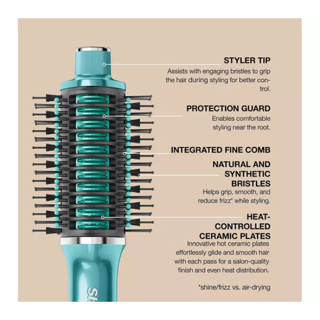 Shark Glossi 2-In-1 Hot Brush + Air Glosser | Juniper - HT302UKTL Redmond Electric Gorey