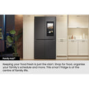 Samsung Family Hub AI Vision Inside French Style Smart Fridge Freezer - Real Stainless | RF65DG9H0ESR/EU Samsung American Fridge Freezer Redmond Electric