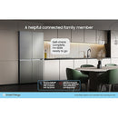 Samsung Family Hub AI Vision Inside French Style Smart Fridge Freezer - Real Stainless | RF65DG9H0ESR/EU Samsung American Fridge Freezer Redmond Electric