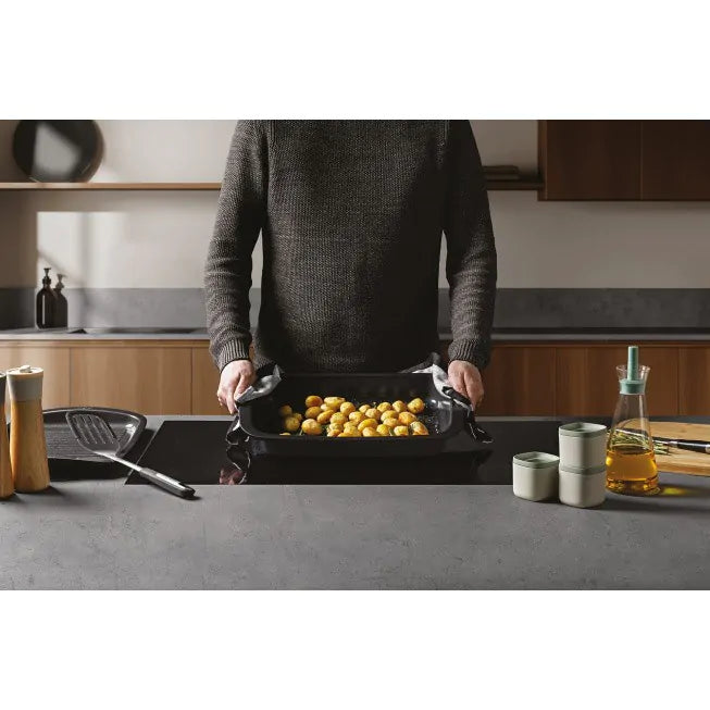 Leo Graphite 42cm Non-Stick Roaster with Removable Rack