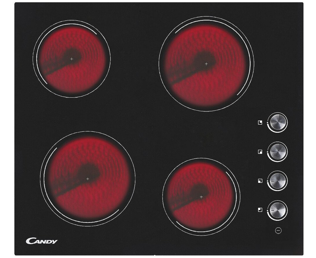 Candy 60cm Ceramic Hob With Knobs | Chk46c - Redmond Electric Gorey