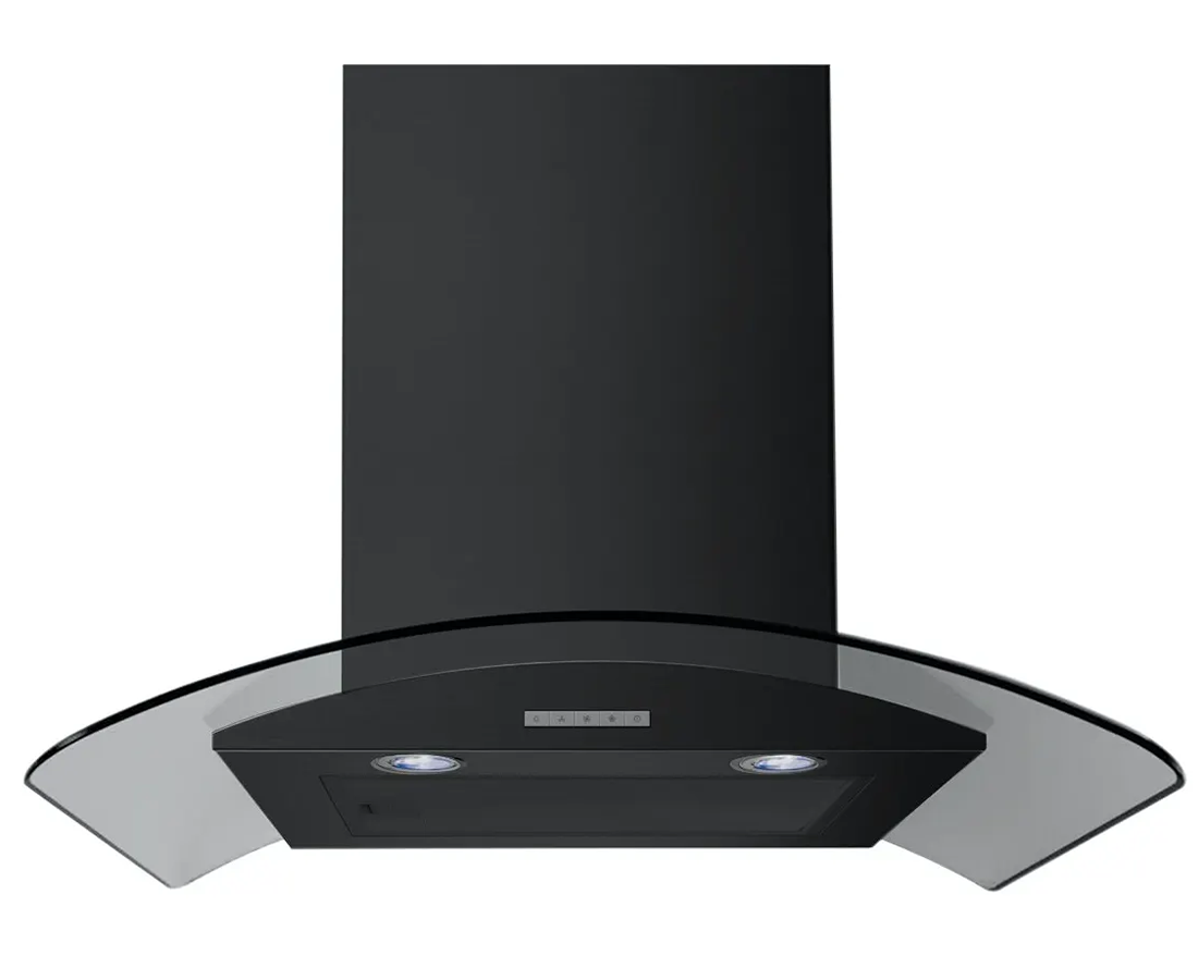 90cm Curved Glass Chimney Hood - Redmond Electric