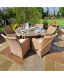 Lir 6 Seat Rattan Dining Set RADRBR344 Redmond Electric Gorey