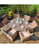 Lir 6 Seat Rattan Dining Set RADRBR344 Redmond Electric Gorey