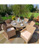 Lir 6 Seat Rattan Dining Set RADRBR344 Redmond Electric Gorey