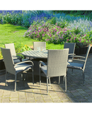 Rio 6 Seater Rattan Outdoor Dining Set RADRGY101 Redmond Electric Gorey
