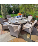 Casino 6 Seater Rattan Outdoor Dining Set RADRGY265 Redmond Electric Gorey