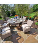 Casino 6 Seater Rattan Outdoor Dining Set RADRGY265 Redmond Electric Gorey