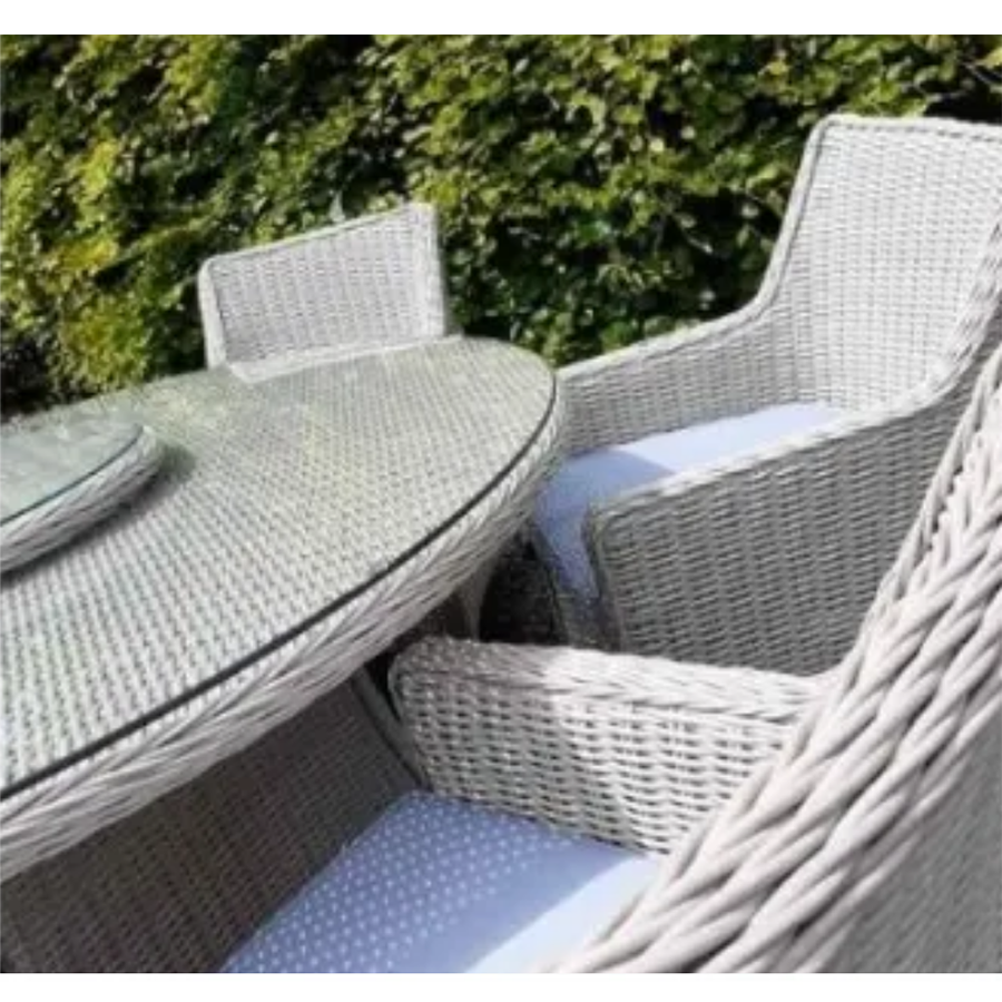 Dunmore 6 Seater Rattan Outdoor Garden Dining Set RADRGY413 Redmond Electric Gorey