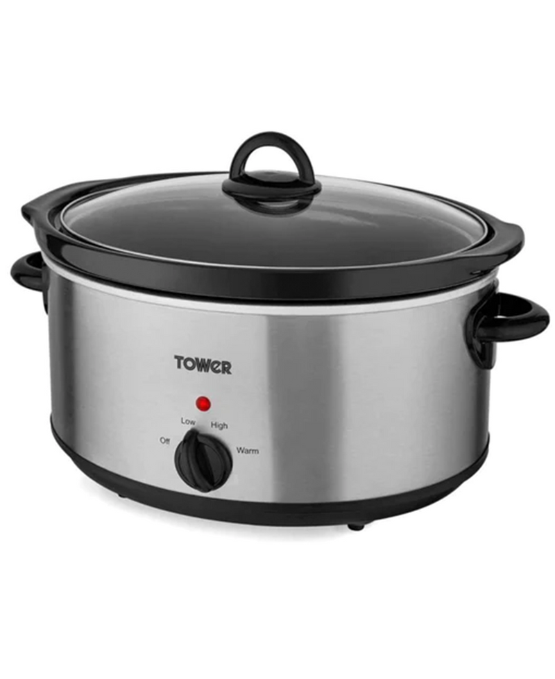 Tower 5.5L Slow Cooker in Stainless Steel | T16029BF Redmond Electric Gorey