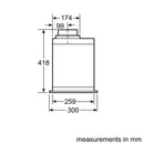 70cm Canopy Cooker Hood - Redmond Electric Gorey