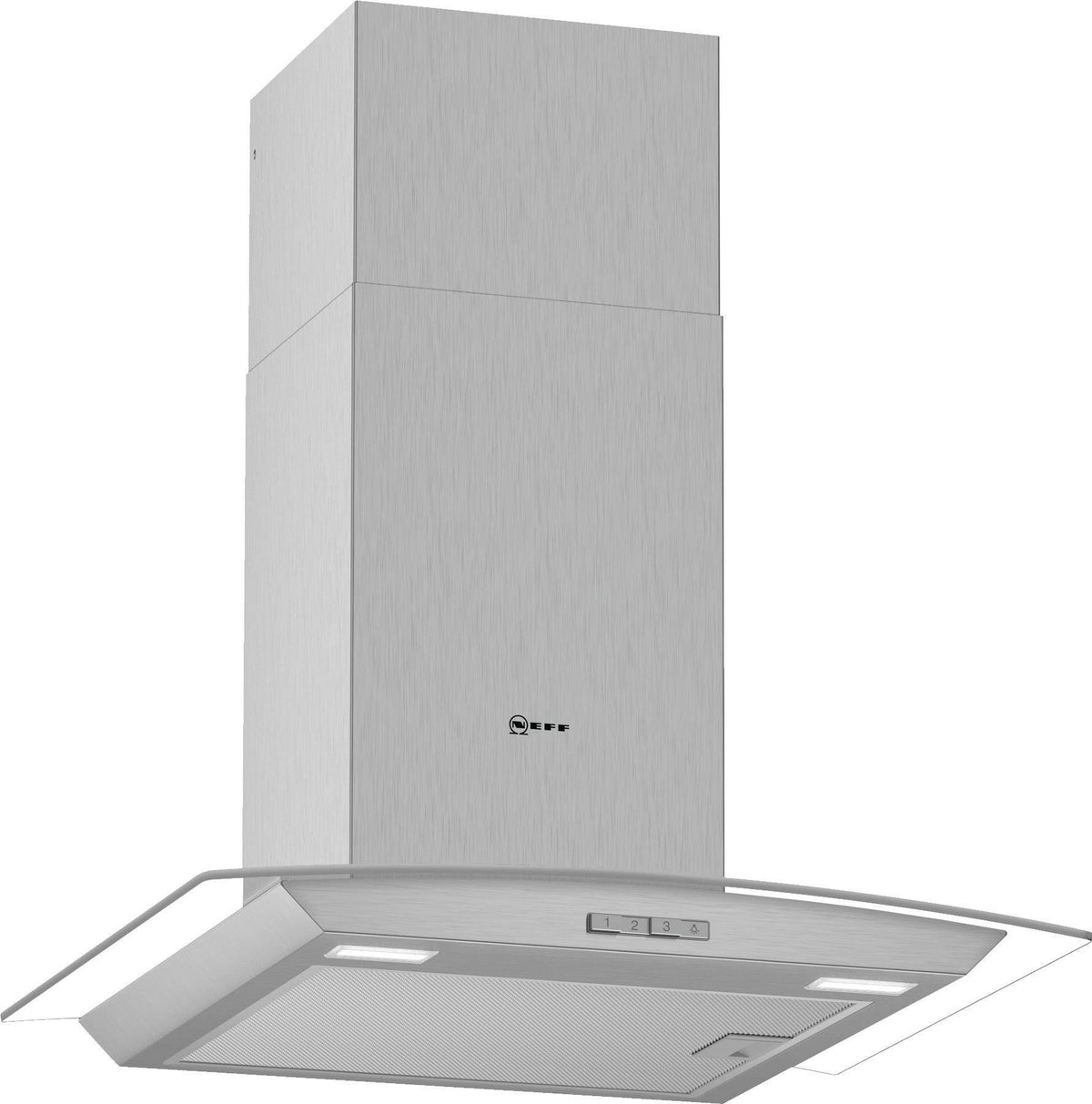 60cm Curved Glass Chimney Hood - Redmond Electric Gorey