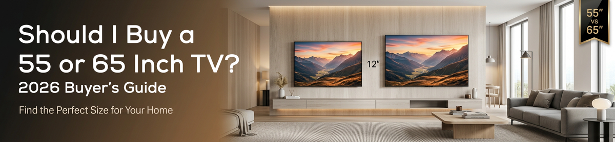Should You Buy a 55-Inch or 65-Inch TV? (2026 Buyer's Guide)