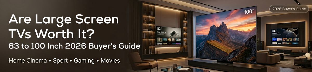 Are Large Screen TVs Worth It? (83", 85" & 100" Buyer's Guide)