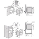 60cm Built-In Pyrolytic Single Oven Stainless Steel | DOP7350X
