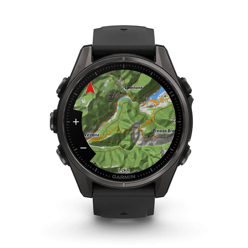 Fenix 8 43mm AMOLED Sapphire Carbon Grey Titanium/Black Black/Pebble Grey Band