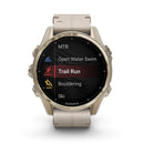 Fenix 8 43mm AMOLED Sapphire Soft Gold SS / Fog Grey Leather Band Exclusive