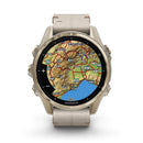 Fenix 8 43mm AMOLED Sapphire Soft Gold SS / Fog Grey Leather Band Exclusive