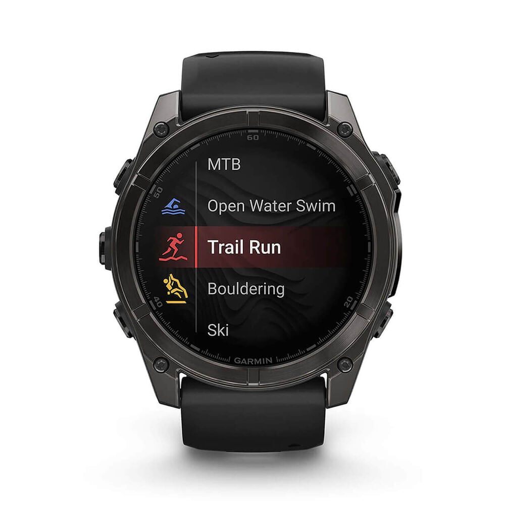 Fenix 8 51mm AMOLED Sapphire Carbon Gray DLC Titanium/Black