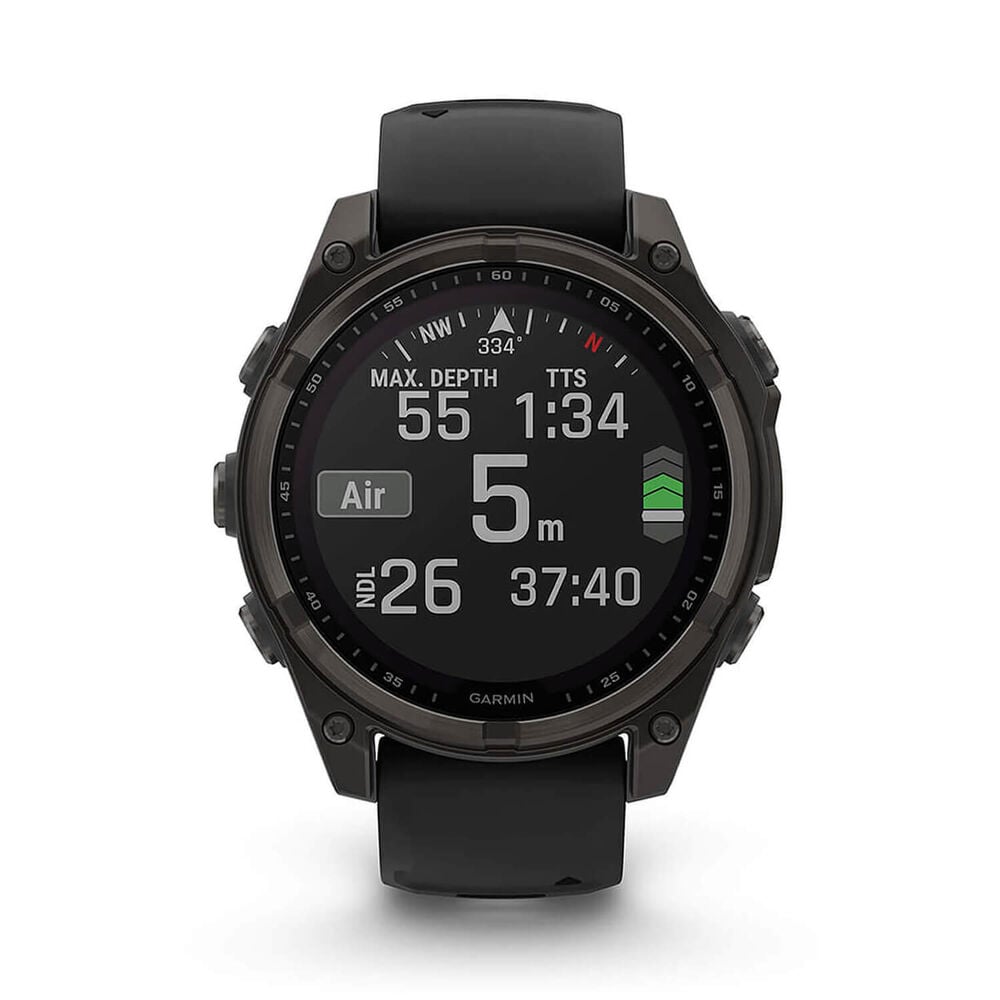 Fenix 8 47mm Sapphire Solar Carbon Gray Titanium/Black