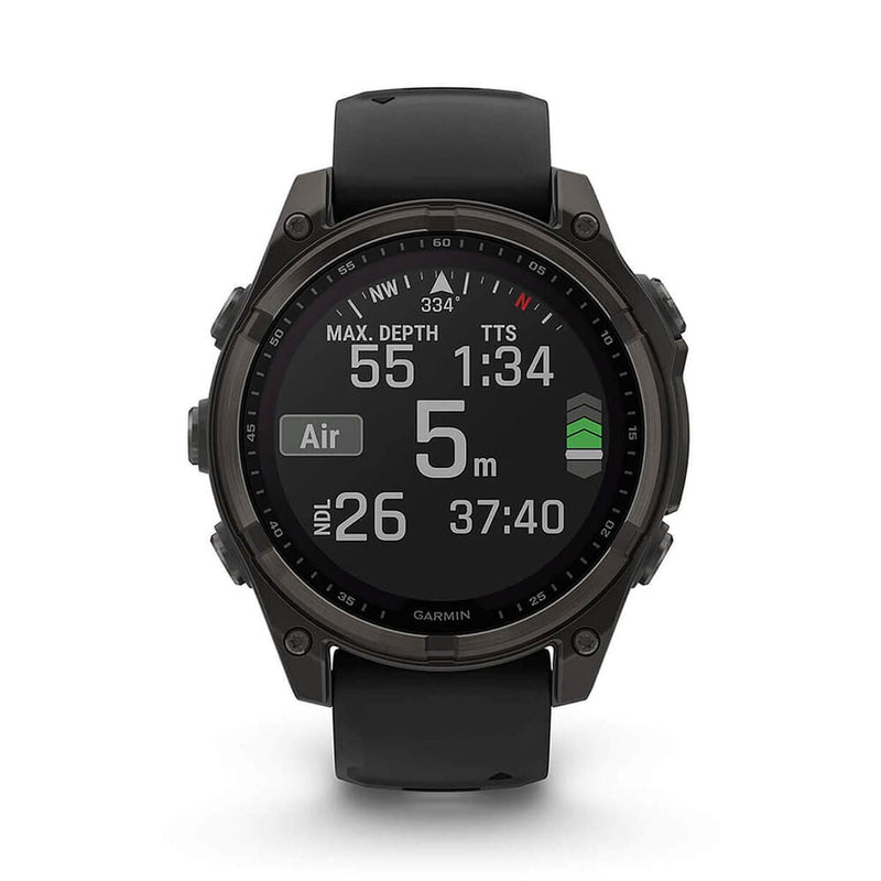 Fenix 8 47mm Sapphire Solar Carbon Gray Titanium/Black