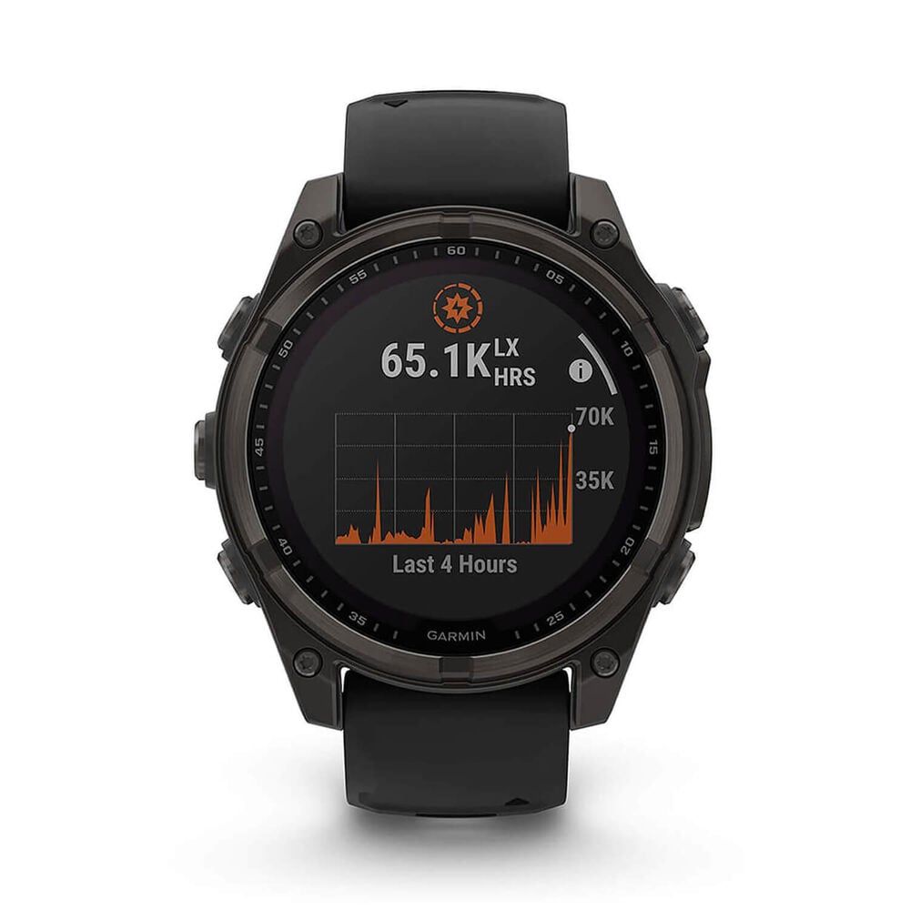 Fenix 8 47mm Sapphire Solar Carbon Gray Titanium/Black
