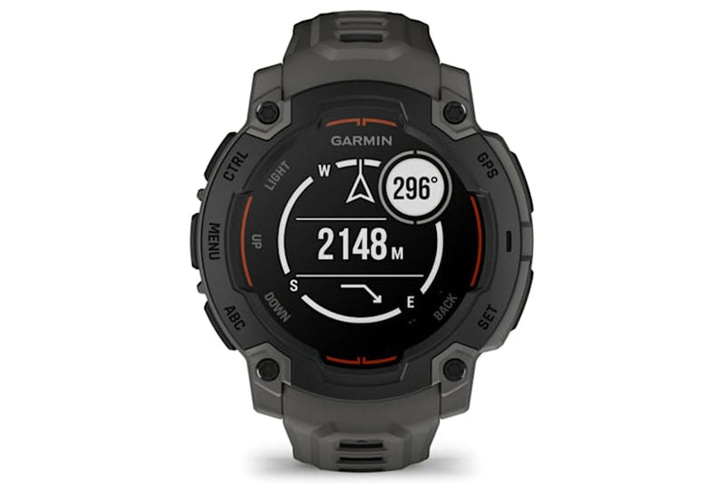 Instinct E 45mm Black with Charcoal Silicone Band