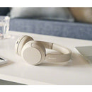 Sony WH-CH520 Wireless On-Ear Headphones - Beige - earcup controls detail