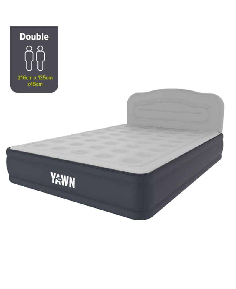 Yawn Self Inflating Air Bed With Fitted Sheet Double 01659