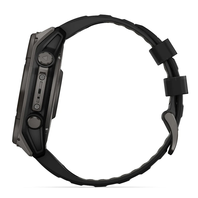 Fenix 8 51mm Sapphire Solar Carbon Gray Titanium/Black Black Sport Loop Band