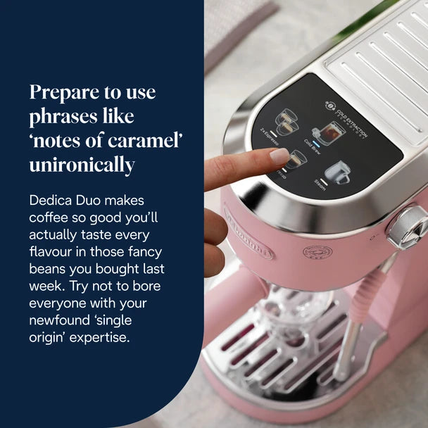 Dedica Duo Espresso Coffee Machine Pink