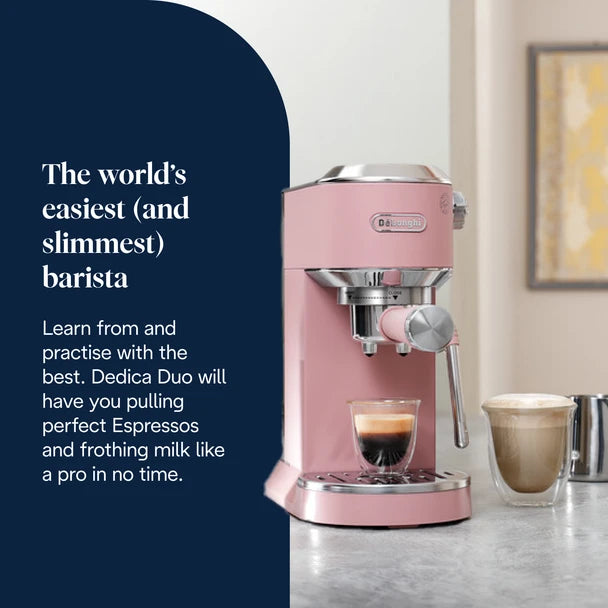 Dedica Duo Espresso Coffee Machine Pink