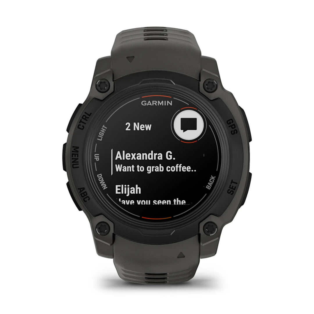 Instinct E 40mm Black with Charcoal Silicone Band - Redmond Electric