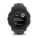 Instinct E 40mm Black with Charcoal Silicone Band