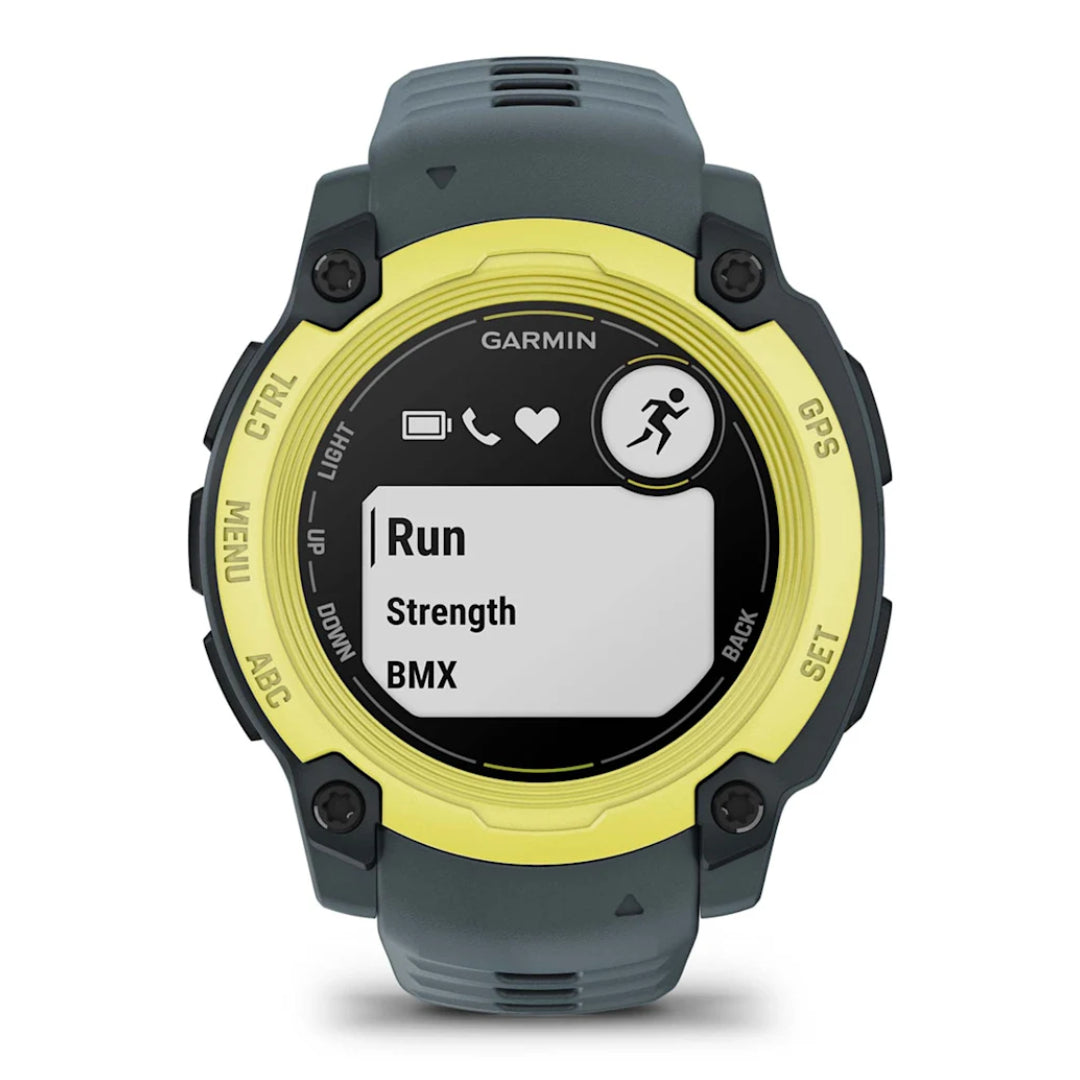 Instinct E 40mm Electric Lime with Twilight Silicone Band