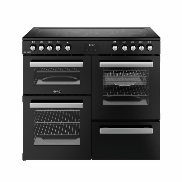 Cookcentre 100cm Electric Ceramic Range Cooker Black | CC100EBLK