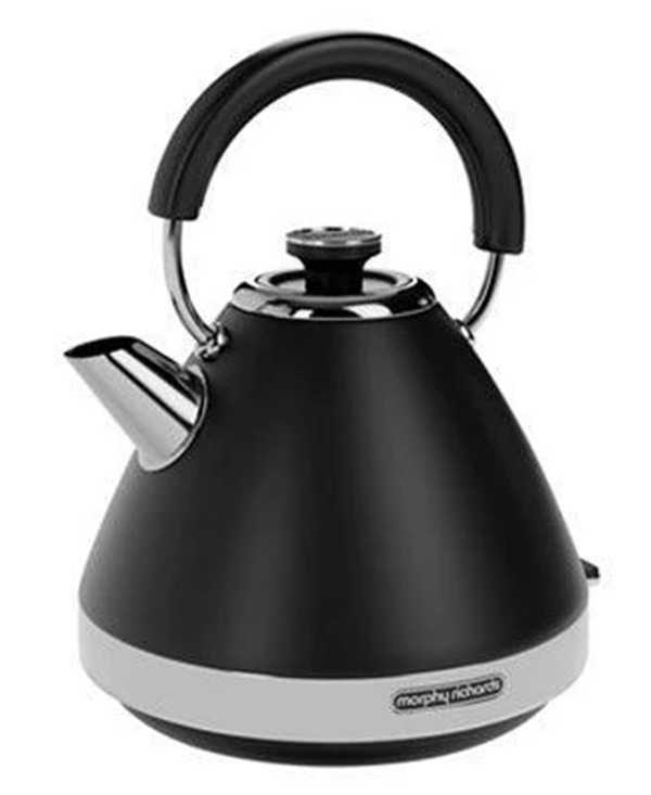 Morphy Richards 1.5L 3000W Venture Pyramid Kettle | Black - 100131 Redmond Electric Gorey