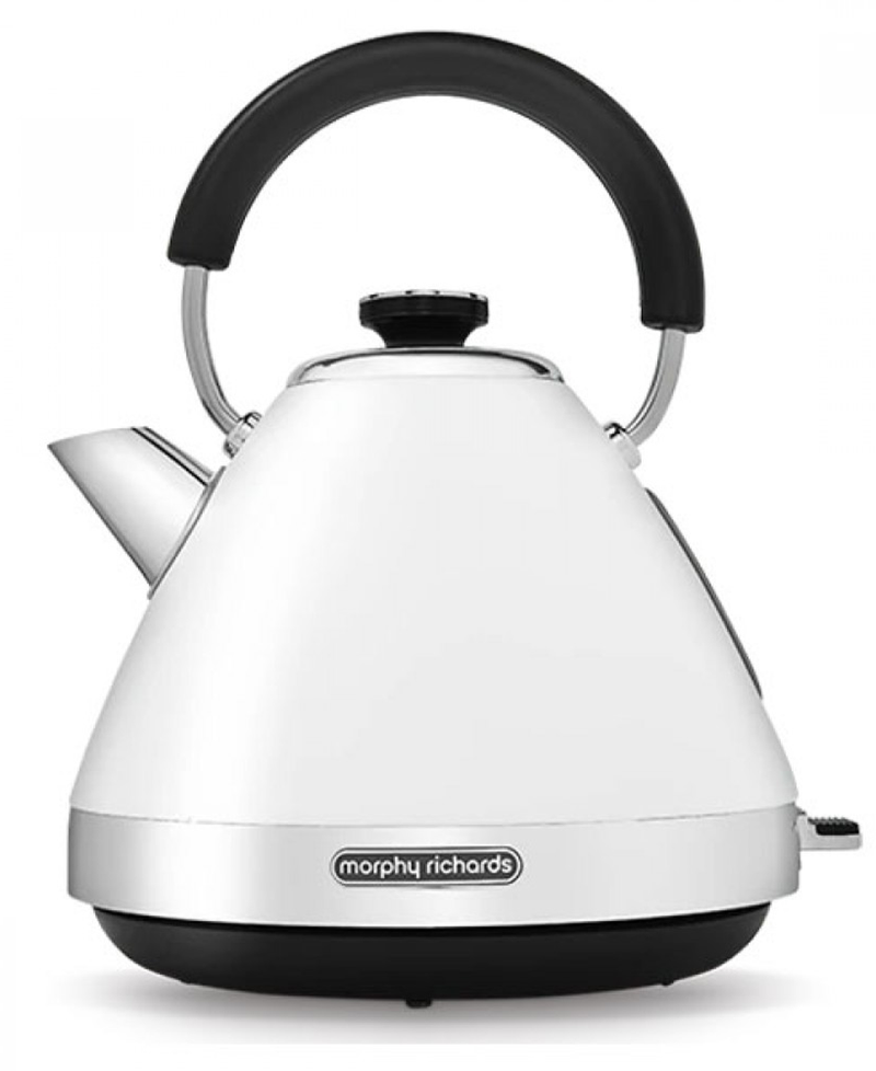 Morphy Richards 1.5L 3000W Venture Pyramid Kettle | White - 100134 Redmond Electric Gorey