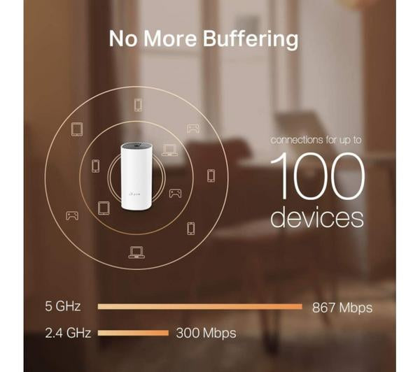 Deco M4 AC1200 Whole Home Mesh Wi-Fi System 2 Pack