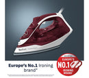 Express Steam 2600W Steam Iron White & Ruby Red