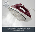 Express Steam 2600W Steam Iron White & Ruby Red
