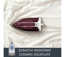Express Steam 2600W Steam Iron White & Ruby Red