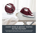 Express Steam 2600W Steam Iron White & Ruby Red