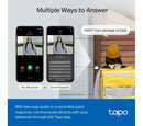 Tapo D230S1 2K 5 MP WiFi Video Doorbell with Chime | White