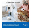 Tapo D230S1 2K 5 MP WiFi Video Doorbell with Chime | White